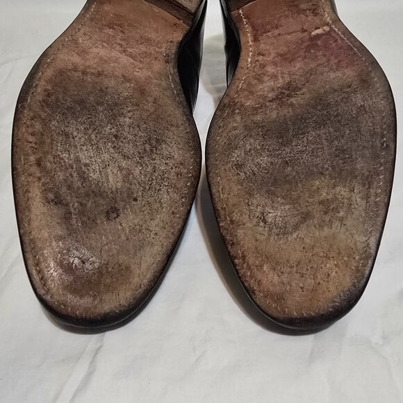 Church's Made in England Consul Bleached Calfskin Oxford Ebony Sz 10.5* - Picture 6 of 10